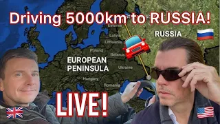 🚗WESTERN MAN Drives from BRITAIN to RUSSIA! 🇷🇺 An AMERICAN Questions him! 🇬🇧@RussianTravels