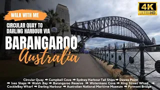 Sydney Walking Tour:  Circular Quay to Darling Harbour via Barangaroo [Self-Guided Walk] #4K
