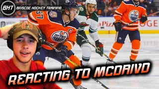 College Hockey Player Reacts to Connor McDavid - He's SO Fast!