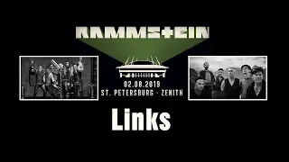 Rammstein - Links (St.Petersburg 02.08.2019)