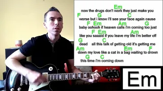 The Drugs Don't Work - The Verve / Guitar Lesson / Cover