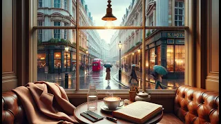 ☕ 🎵 Rainy London Coffee Shop Cozy Jazz Ambient