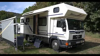 Best german RVs: Class A diesel pusher MAN Classic 1995 from Niesmann Bischoff - 25 year in use