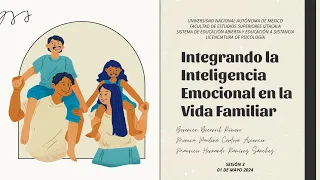 Sesion 3 Integrando la inteligencia Emocional en la vida familiar