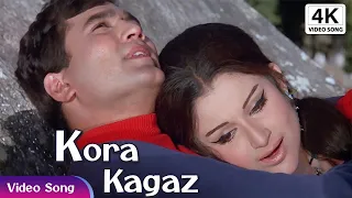 Kora Kagaz Tha Yeh | Kishore Kumar Lata Mangeshkar 4K Video Song | Rajesh Khanna Sharmila Tagore