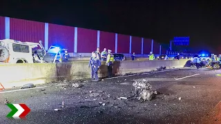 A40 bei Bochum: Zwei Tote bei Geisterfahrer-Crash