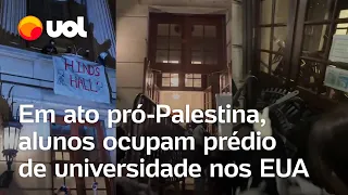 Estudantes pró-Palestina ocupam prédio da Universidade de Columbia em Nova York; veja vídeos