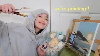 i forgot how to paint so i painted the sky | painting with nina 4