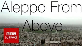 Syria conflict - Drone reveals extent of Aleppo's destruction - BBC News