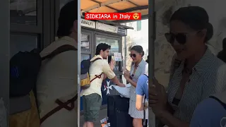 😍 SidKiara in Italy 💙 ( #sidkiara #shorts #short #youtubeshorts  #sidharthmalhotra #kiaraadvani )