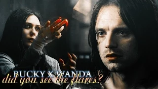 » did you see the flares? (bucky barnes x wanda maximoff)