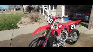 2022 Honda Crf250r two month review with start up.