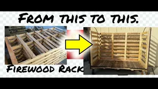 Awsome pallet project | DIY firewood rack.