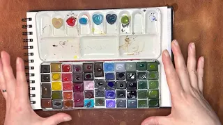 Swatching the Best of my Handmade Watercolor Paint Collection