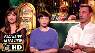 Jon Hamm, Dakota Johnson & Cailee Spaeny Exclusive Interview - Bad Times at the El Royale (2018)