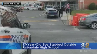 Teen stabbed outside Uniondale High School