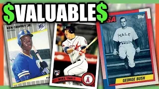 10 EXPENSIVE BASEBALL CARDS WORTH MONEY - VALUABLE BASEBALL CARDS TO LOOK FOR!!