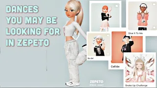 Dances you may be looking for in zepeto