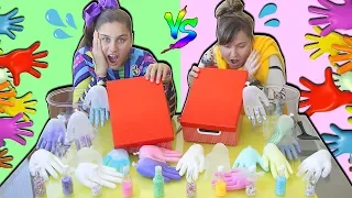 CAIXA MISTERIOSA DE LUVAS DE SLIME (MYSTERY BOX OF SLIME GLOVES CHALLENGE)