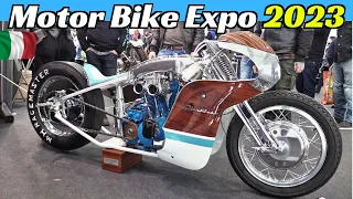 Motor Bike Expo 2023 [MBE] Highlights Part 2 - Verona, Italy - Customs, Choppers, Cafè-Racers & More