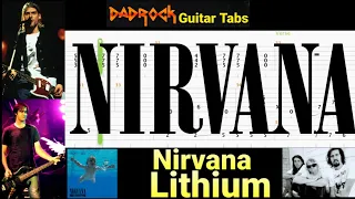 Lithium - Nirvana - Guitar + Bass TABS Lesson