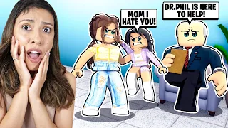 I TOOK MY DAUGHTER TO THERAPY and EXPOSED HER SECRET! *DR.PHIL HELP US!* (Roblox Bloxburg Roleplay)