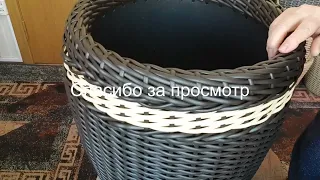 Высокое кашпо из двух строительных вёдер для ампельных  растений. Ссылка на Телеграм внизу