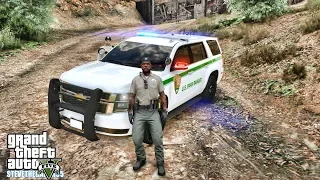 GTA 5 MODS LSPDFR 0.4.1 - EP 10 -  PARK RANGER PATROL!!! (GTA 5 REAL LIFE PC MOD)