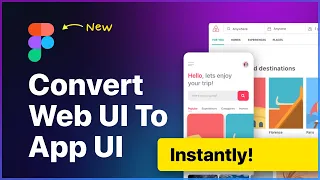 Figma Convert Any Website UI To Mobile UI Instantly - Easy Figma Tutorial | Design Weekly