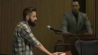 Bold Man's Emotional Speech at City Council