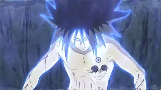 Madara activates Susano in a new body without eyes, Madara against all Tailed Beasts, English Dub