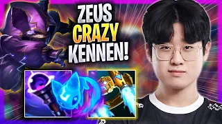 ZEUS CRAZY GAME WITH KENNEN! - T1 Zeus Plays Kennen TOP vs Rumble! | Season 2023