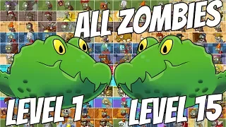Guacodile vs Guacodile | Max Level 15 vs Level 1 | Plants vs Zombies 2 Epic MOD