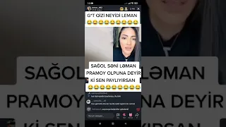 TİKTOKDA SİRADAN BİR GÜN 18+ QİZDAR BAXMASİN❌Leman canlida söyüş söyür