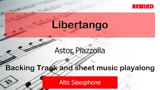 Libertango Astor Piazzolla Eb Alto Sax Backing Track and Sheet Music