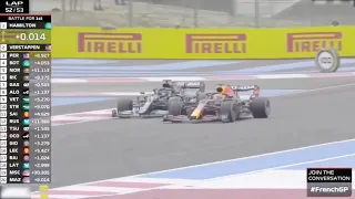 Max vs Lewis Lap 52 Overtake, Verstappen vs Hamilton 2021 French GP 2021, F1 2021 French GP