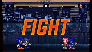 The two fusions together are UNSTOPABLE (Sonic MUGEN)