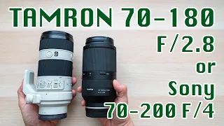 TAMRON 70-180mm F/2.8 Hands On | Replacing My Sony 70-200mm F/4? Instead of Sony 70-200mm GM F/2.8?