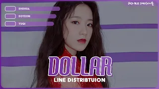 (G)I-DLE ((여자)아이들) - 'Dollar' - Line Distribution