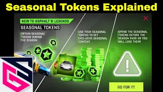 Asphalt 9 - Season Tokens Explained - All you need to know about the new Season Currency