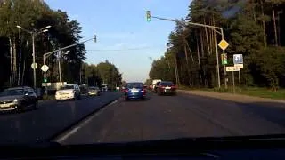 Петровки - М-1 "Беларусь" - Москва /Petrovki - Federal Highway M1 - Moscow 20/09/2014 (timelapse 4x)