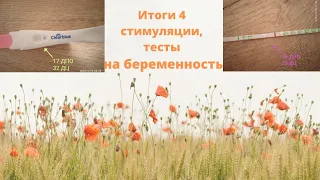 Заболела / Итог 4 стимуляции / Беременность или пролет? / Делаю тесты