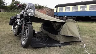 Triumph Bonneville T120, GOOSE (Wingman of the Road) Motorcycle camping system!