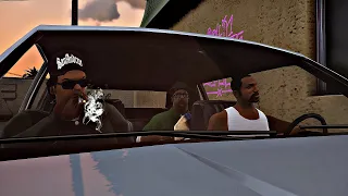 Big Smokes Food Order & Gang Reaction While In Shootout - GTA San Andreas The Definitive Edition PS5