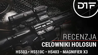 Kolimatory HOLOSUN - Recenzja celowników HS503, HS510C, HS403, powiększalnik X3 (Magnifier)