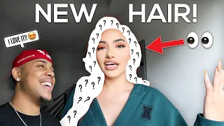 REVEALING MY NEW HAIR COLOR TO MY BOYFRIEND!!!  **SHOCKING**