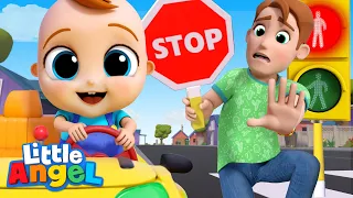 Green Light Go! Red Light Stop! | Little Angel Kids Songs & Nursery Rhymes