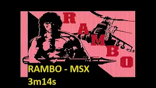 Speedrun RAMBO-MSX - 3min14sec