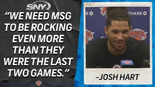 Josh Hart on facing Jimmy Butler and the Heat, playing video games with Jalen Brunson | Knicks | SNY