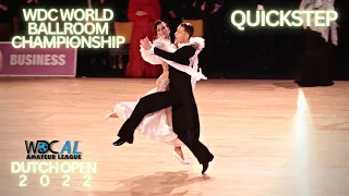 WDC World Professional Ballroom Championship 2022 - Quickstep | Dutch Open Assen